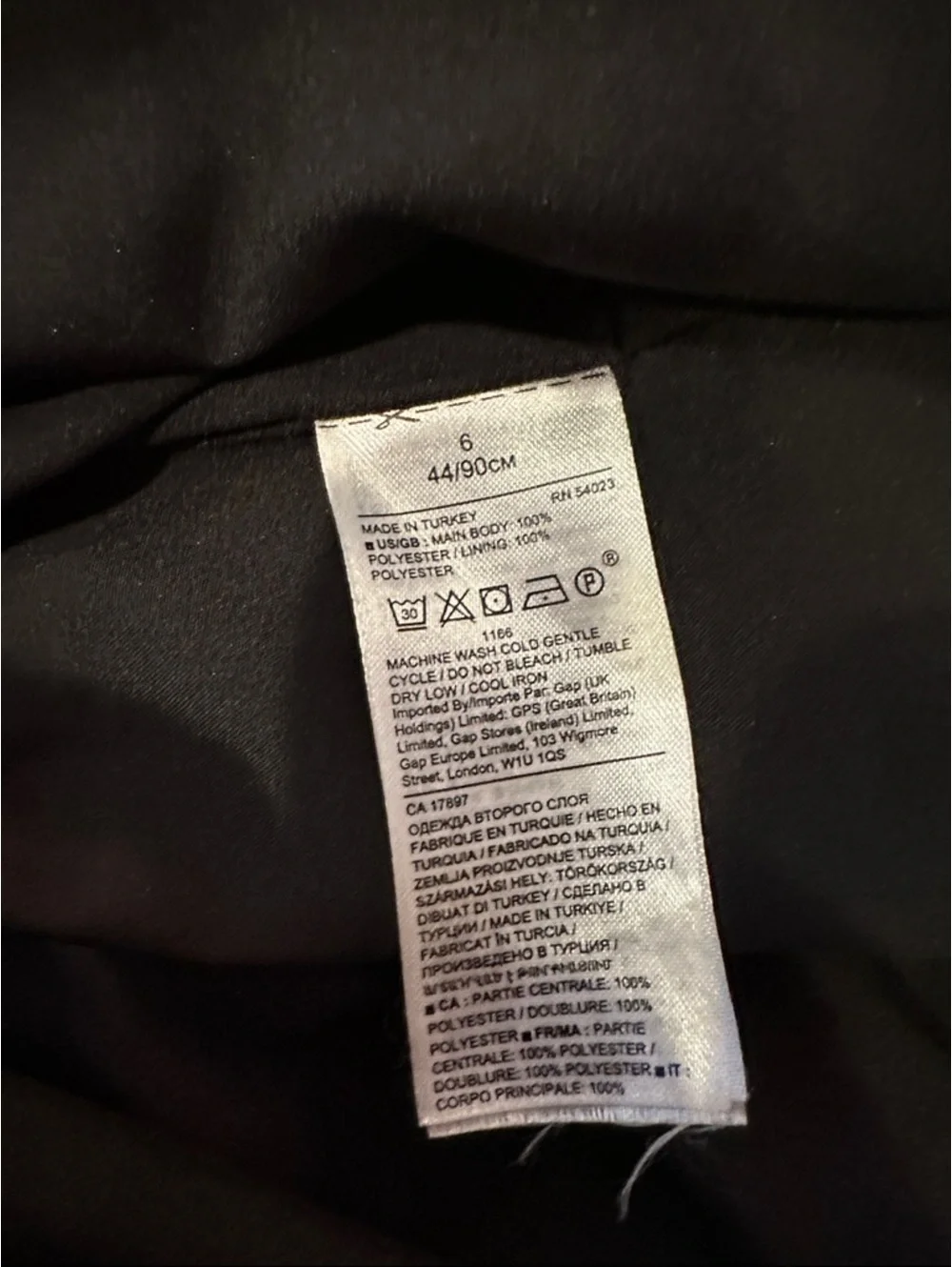 Banana Republic Black Skirt with White Polka Dots - Circle Skater 31” long